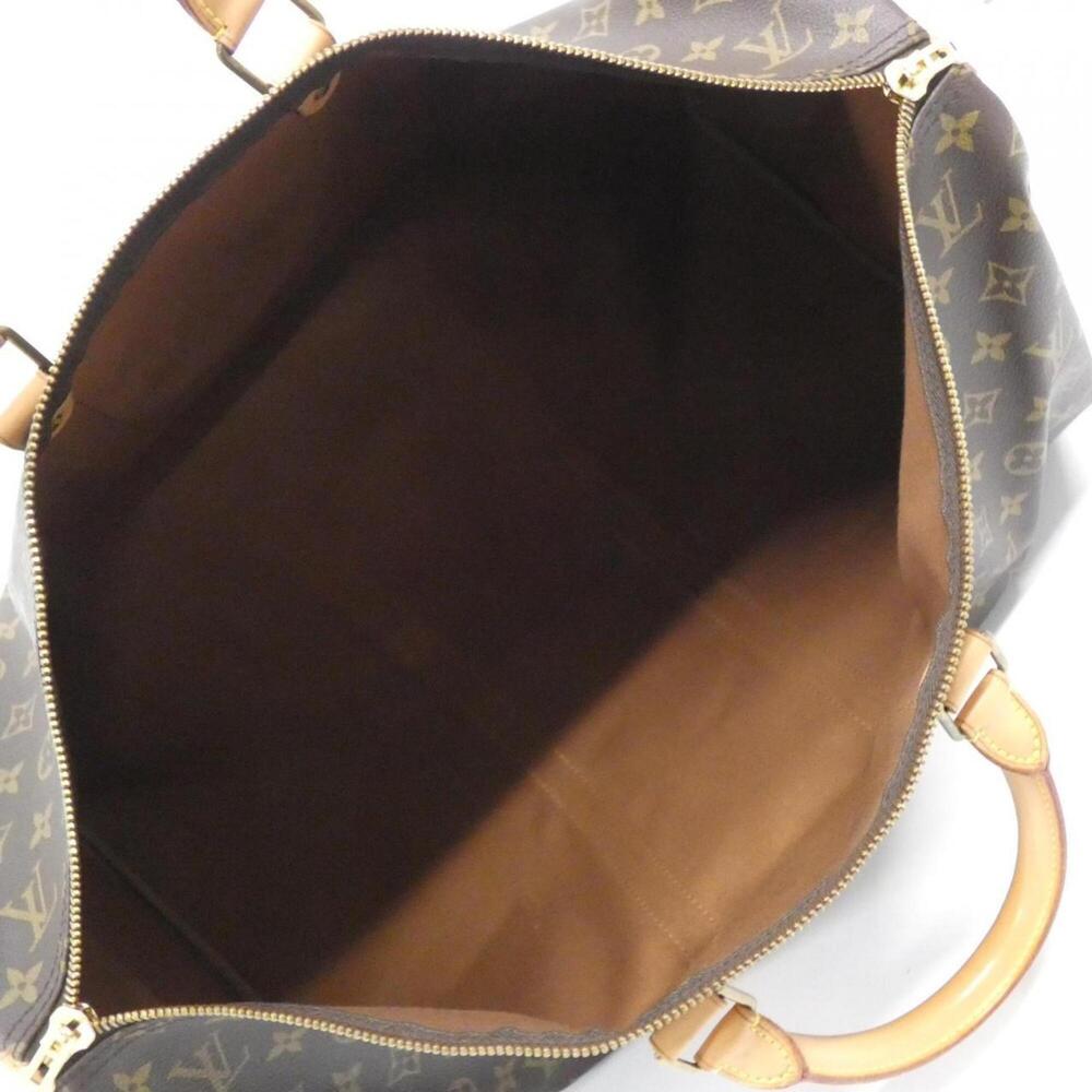 LOUIS VUITTON Brown Monogram Keepall 55 Boston Bag - Picture 9 of 10